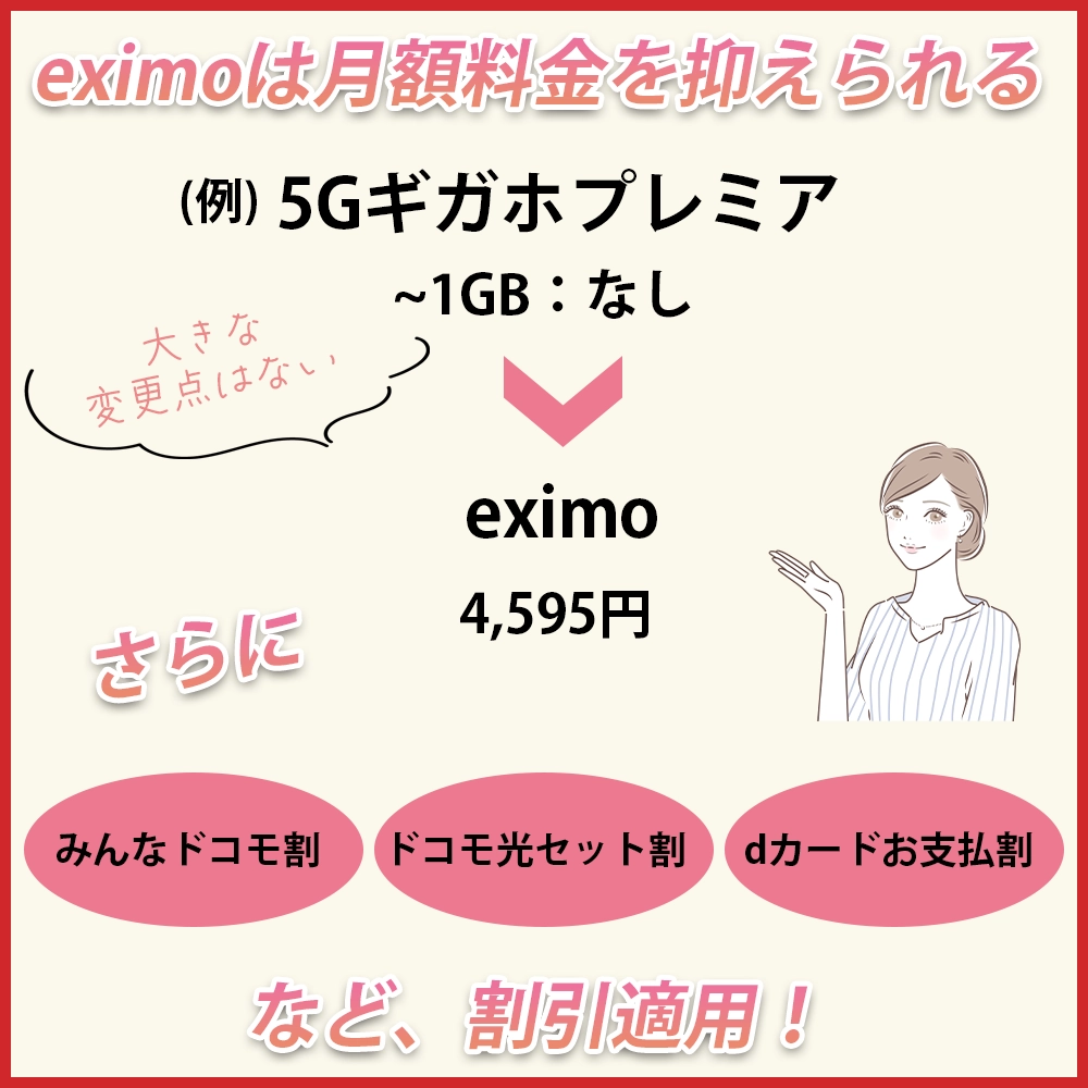 5Gギガホ プレミアから新プラン「eximo」への変更点